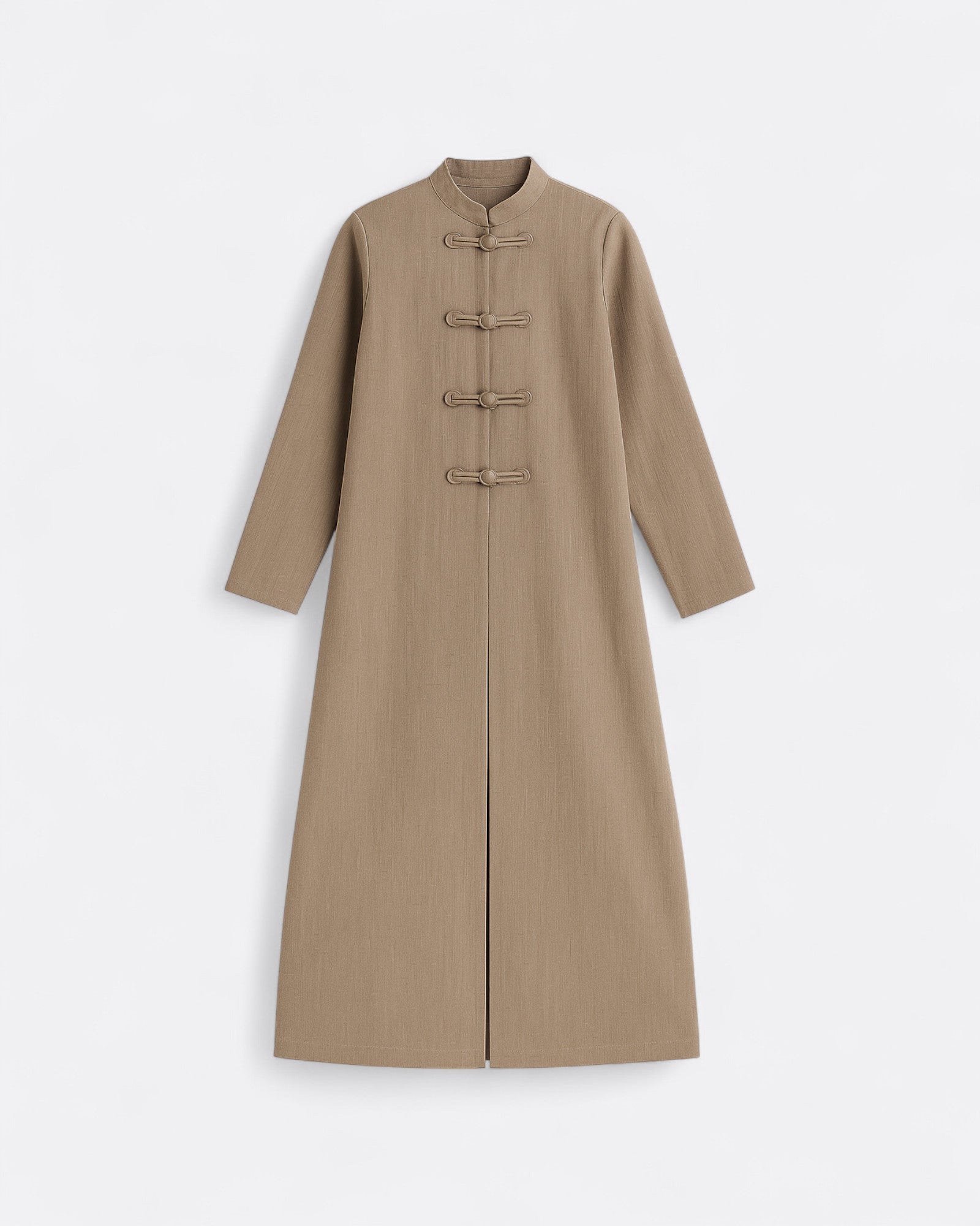 Ensemble Dalian – Robe sans manches & kimono long à boutonnière