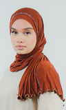 Hijab jersey strass bouclé