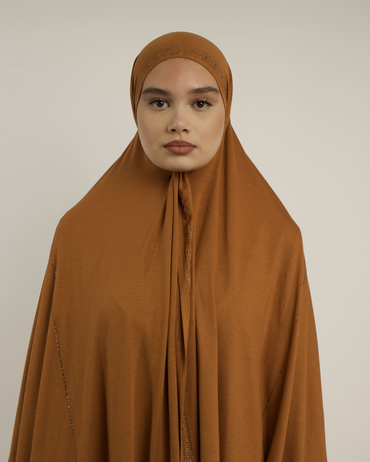 Hijab élégant en jersey avec strass