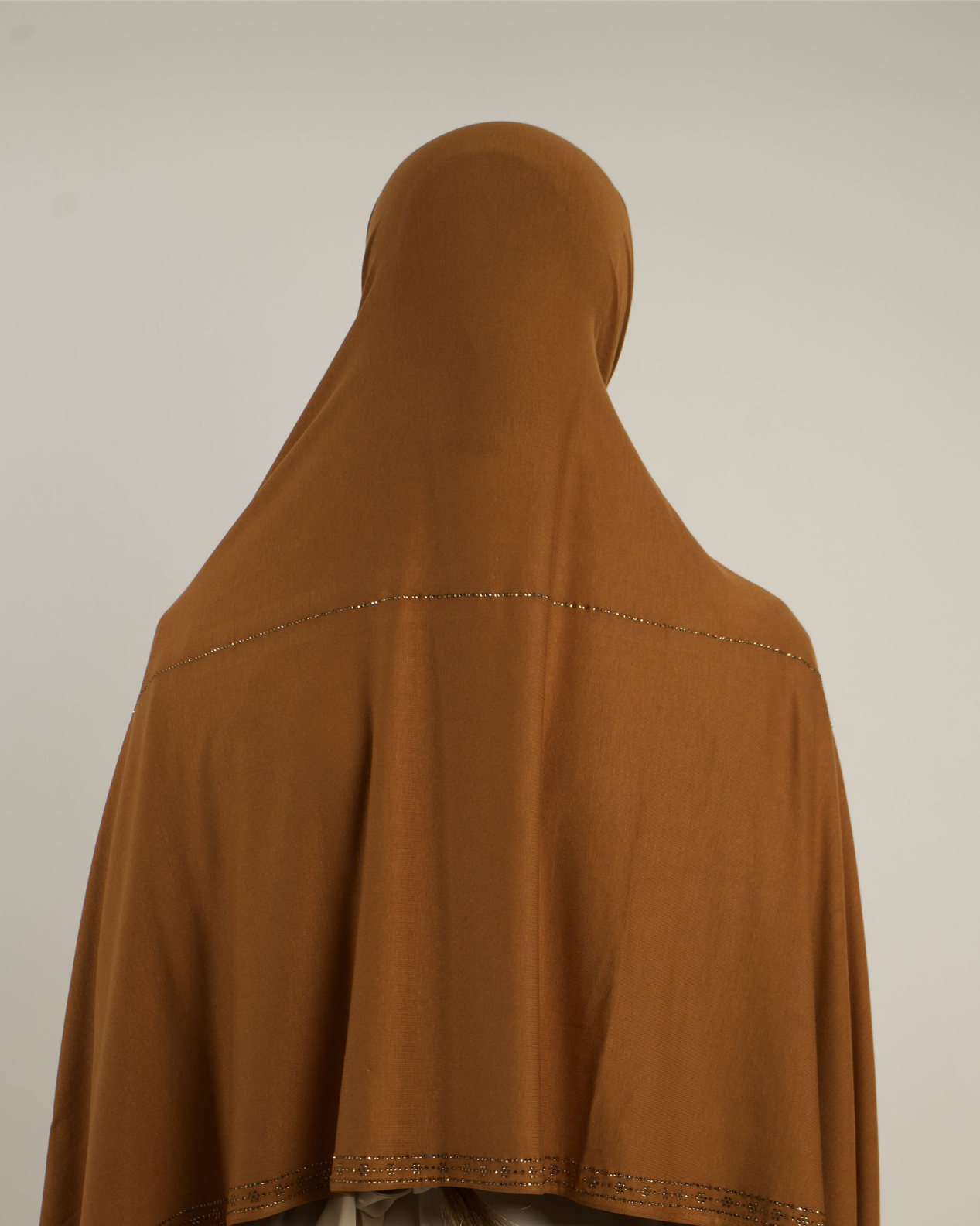 Hijab élégant en jersey avec strass