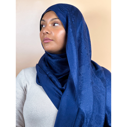 Pashmina hijab with plain patterns Kalthoum