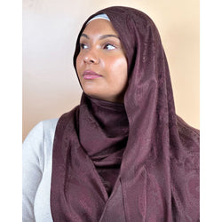 Pashmina hijab with plain patterns Kalthoum