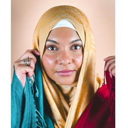 Pashmina hijab with plain patterns Kalthoum