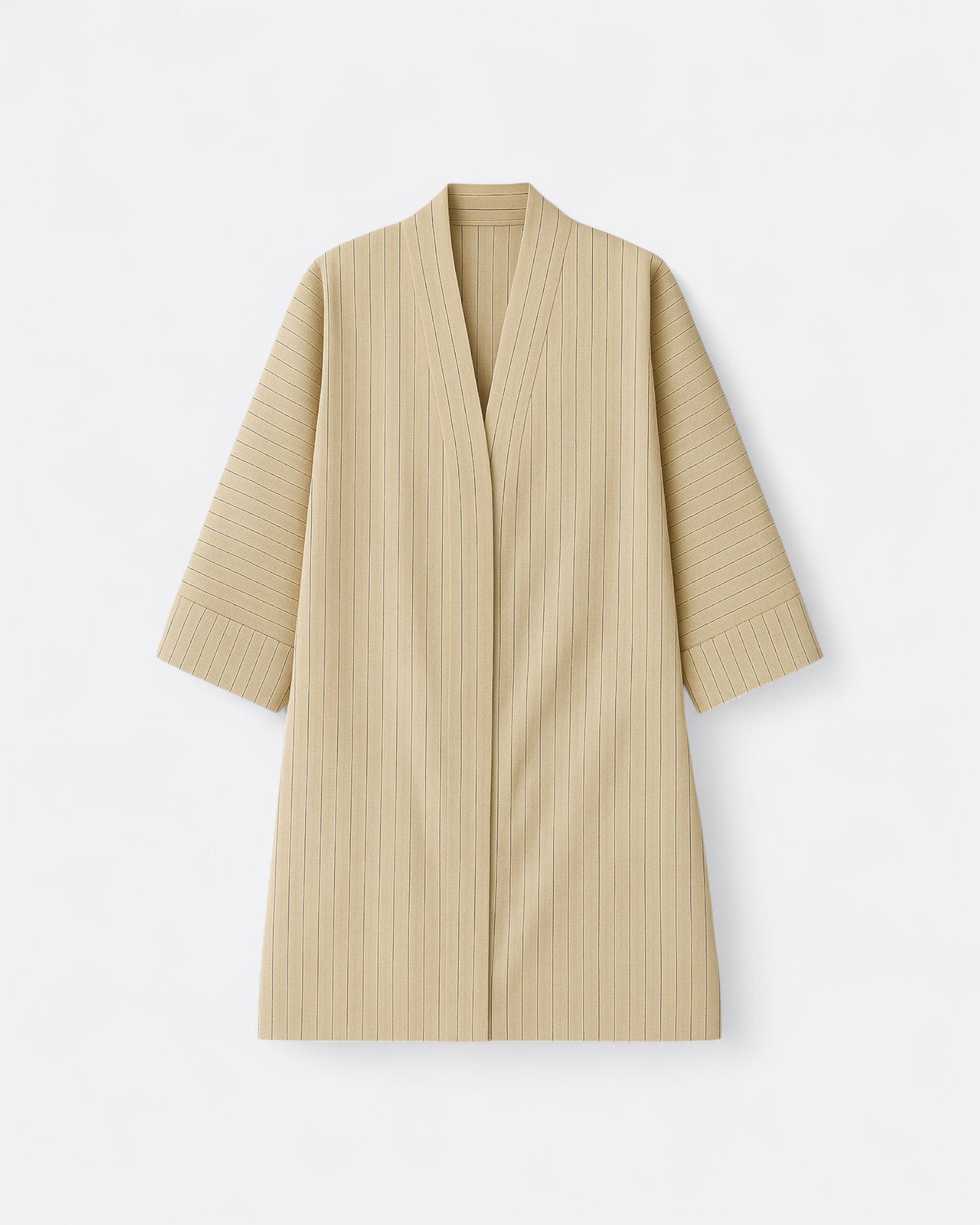 Kimono à rayures lin