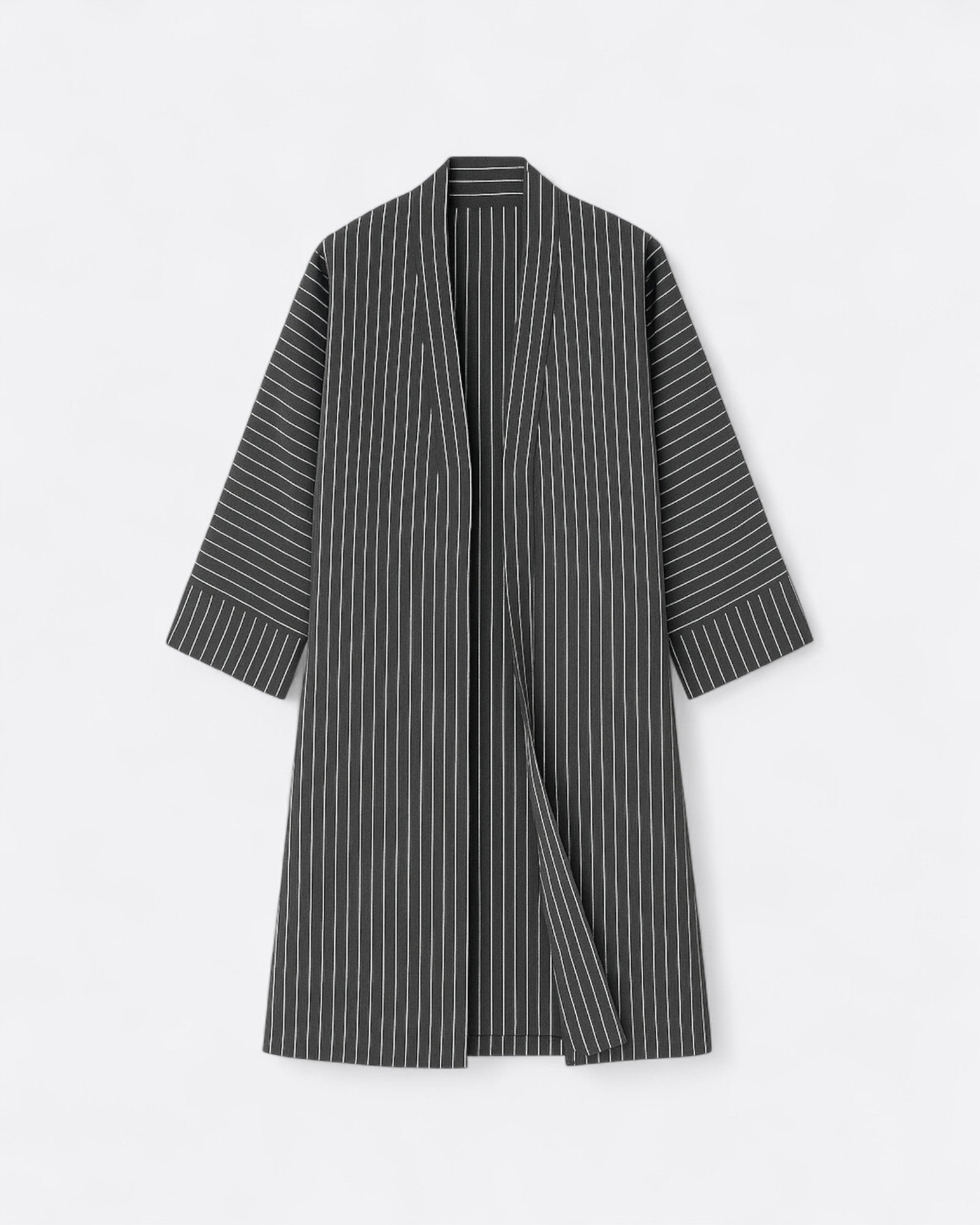 Kimono à rayures lin