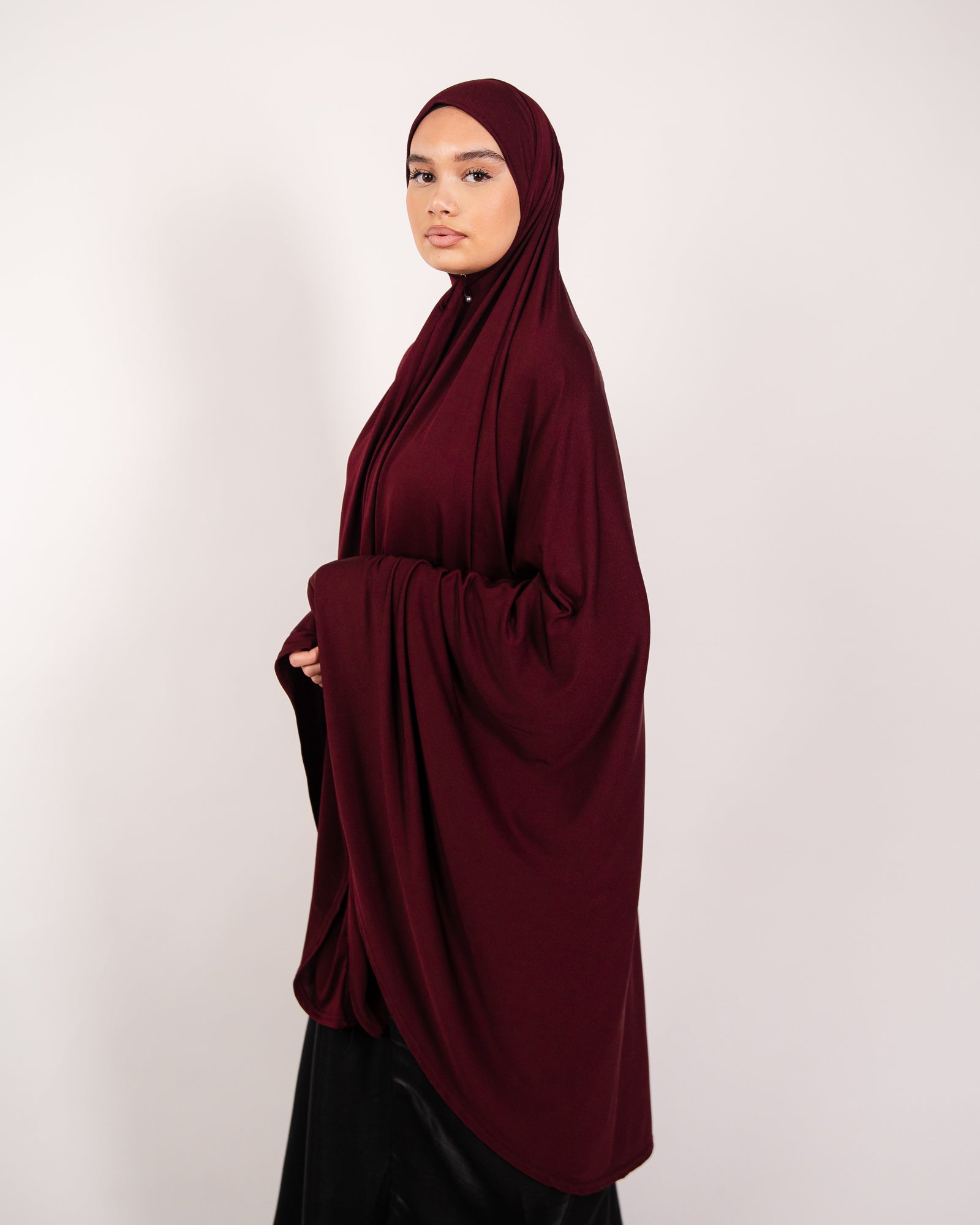 Khimar extra long pour la prière – support utile pour les rituels islamiques