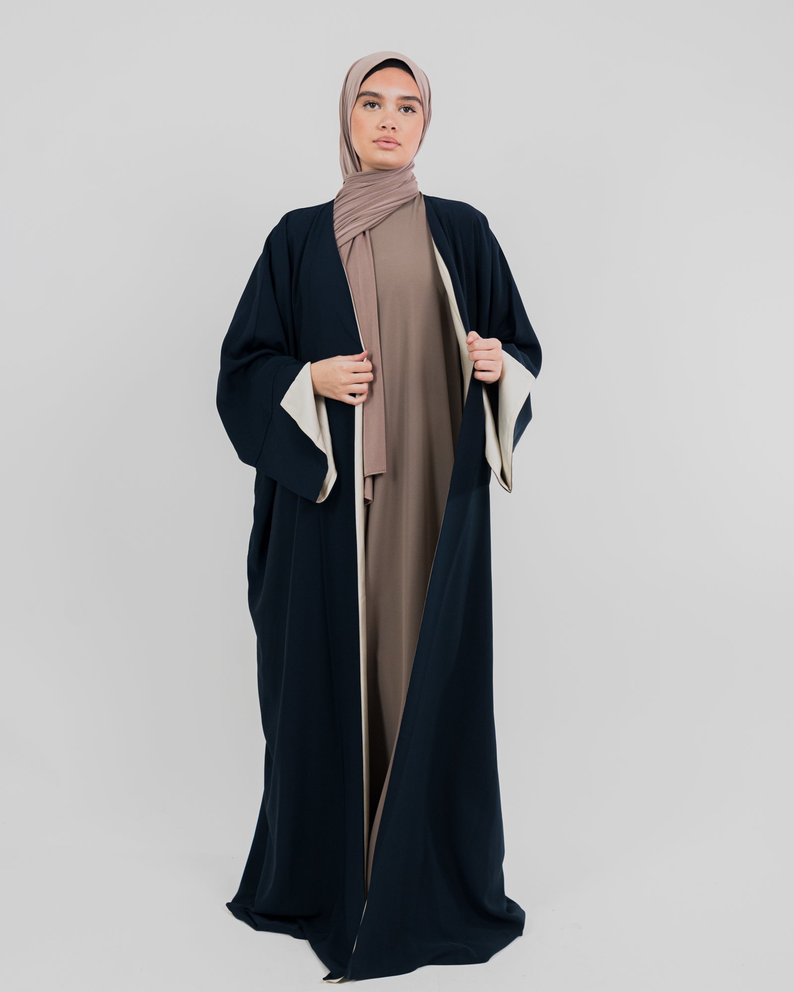 Kimono long réversible avec son voile