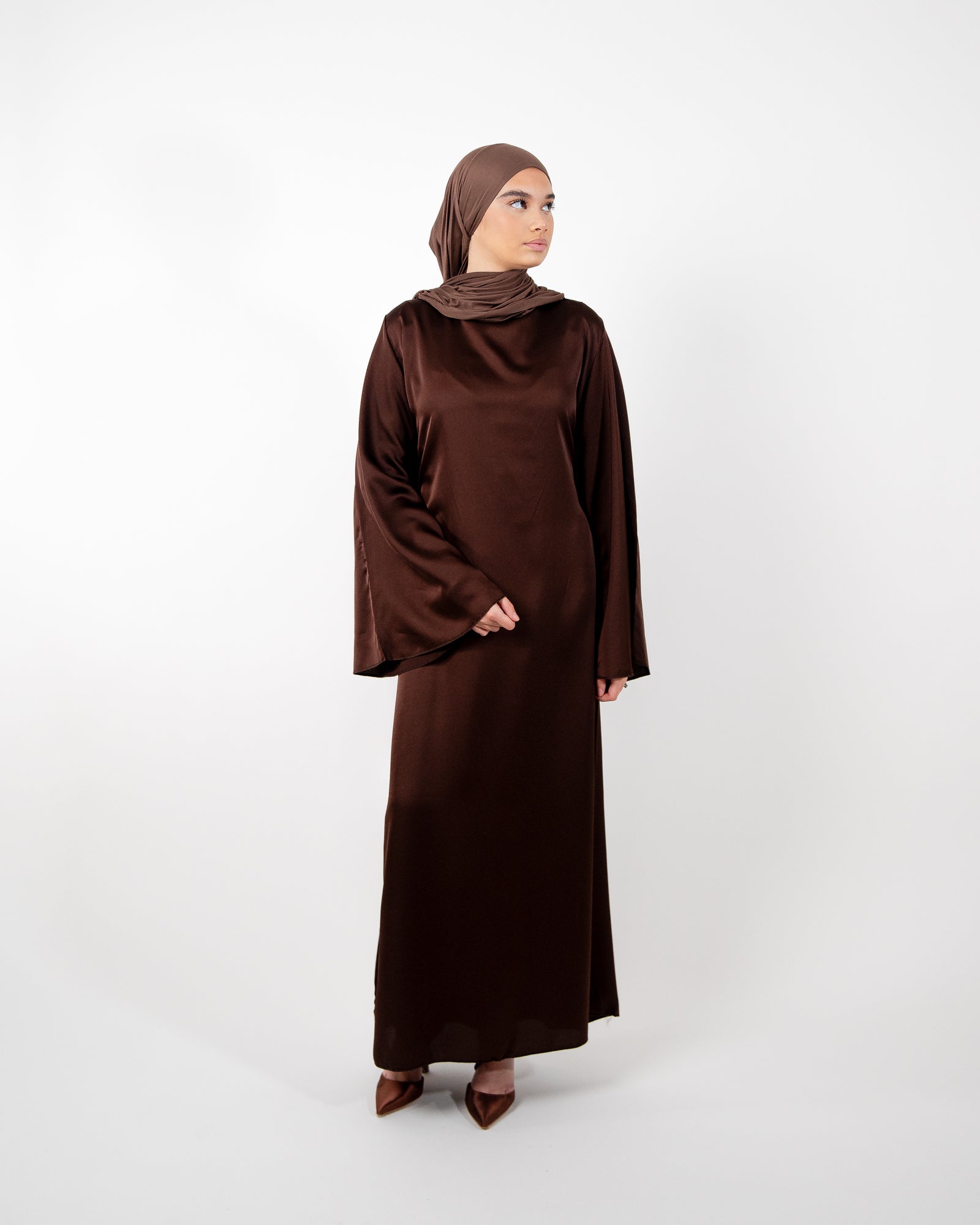 Robe longue à nouer au dos