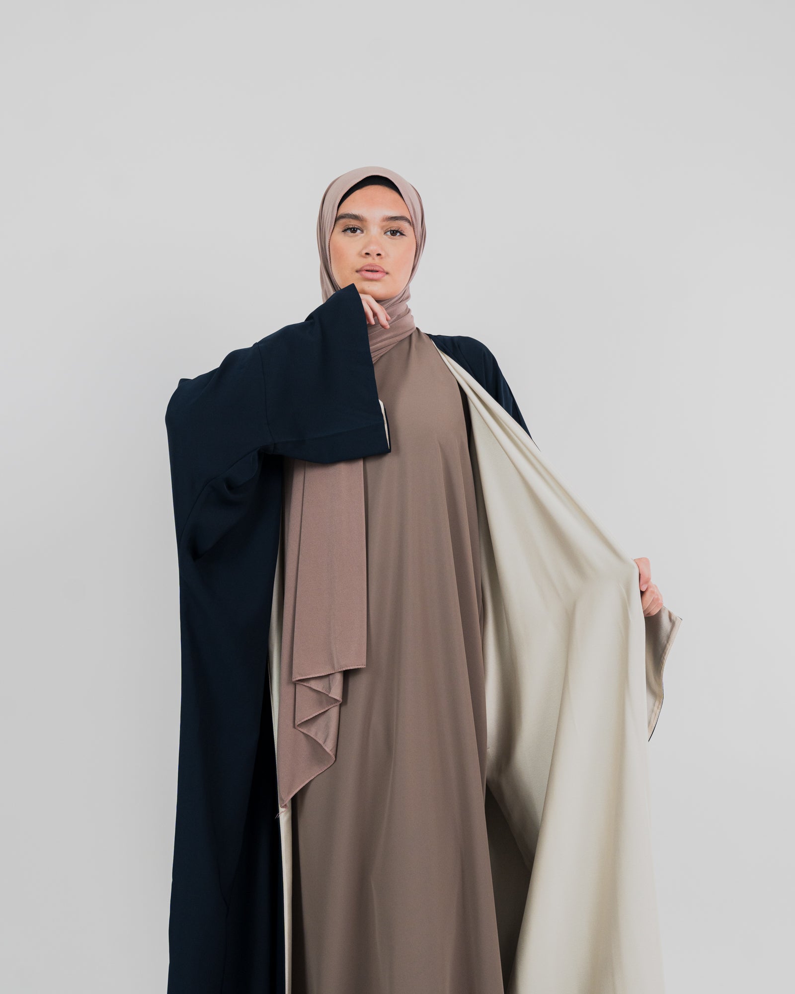 Kimono long réversible avec son voile