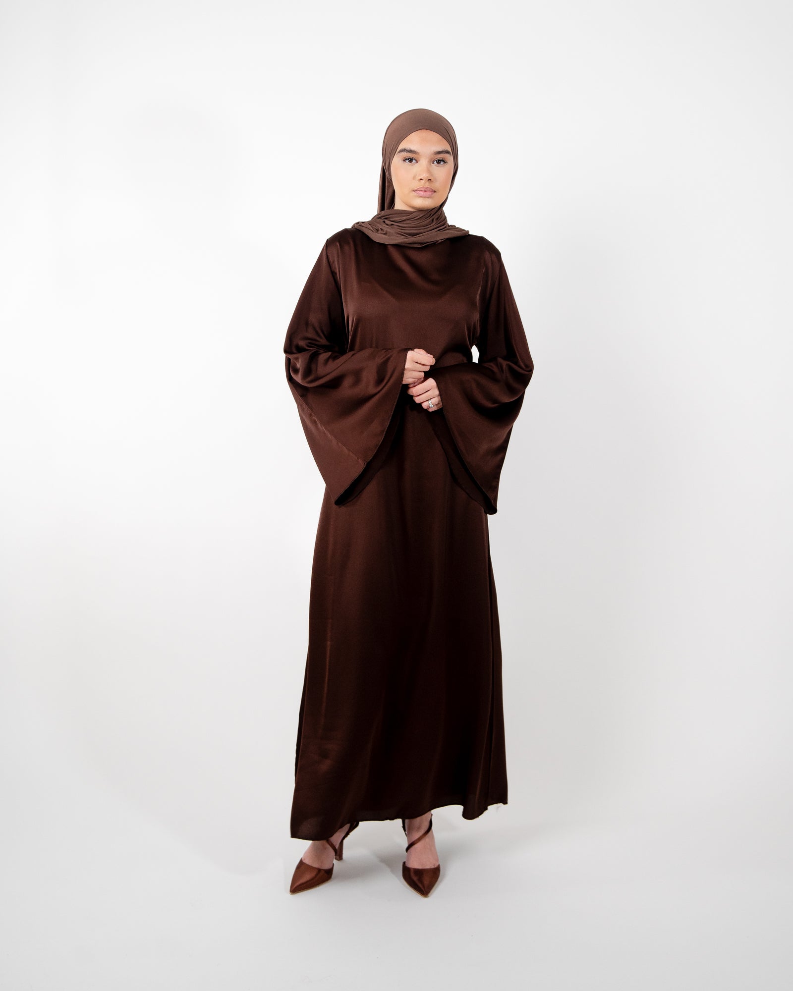 Robe longue à nouer au dos