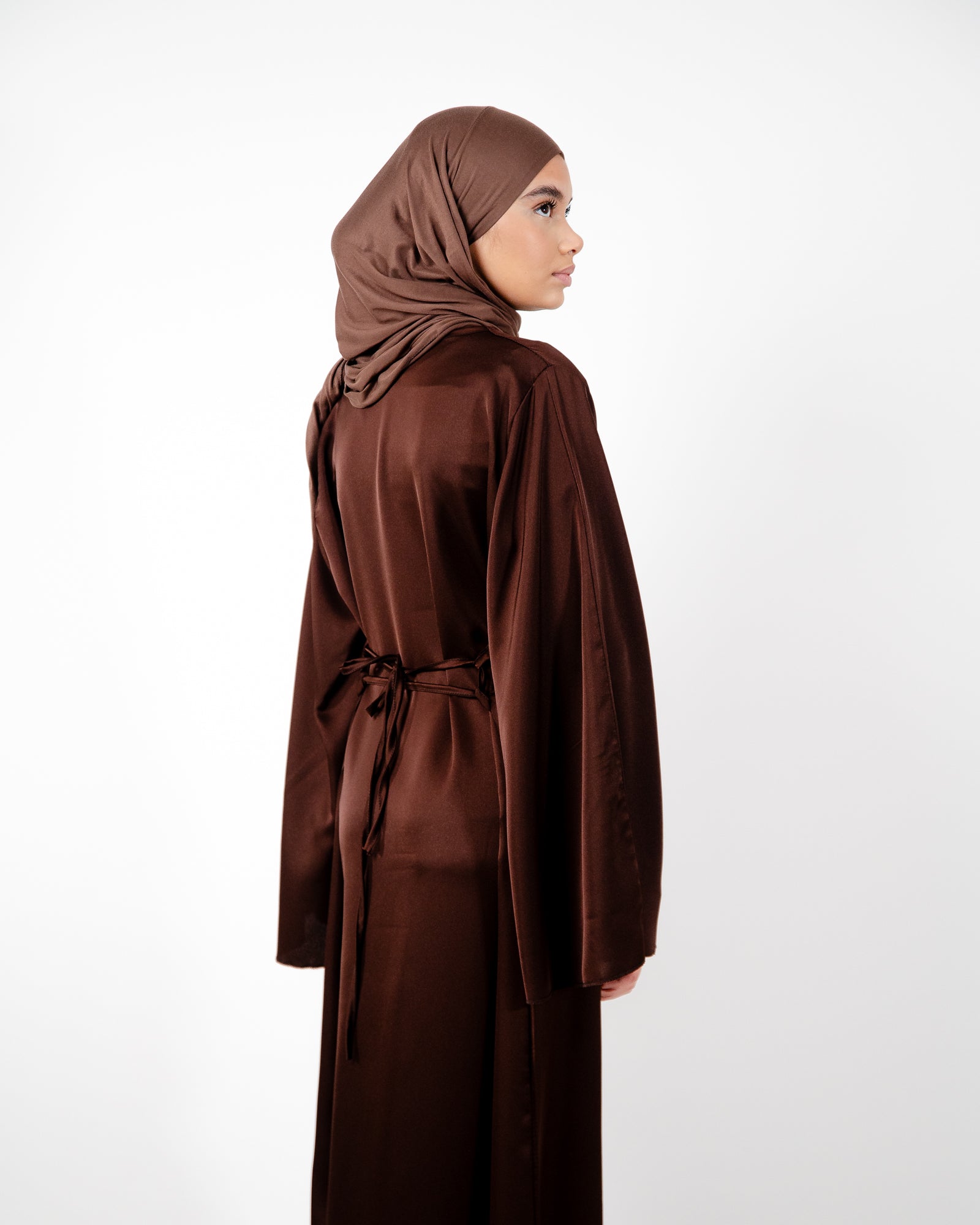 Robe longue à nouer au dos