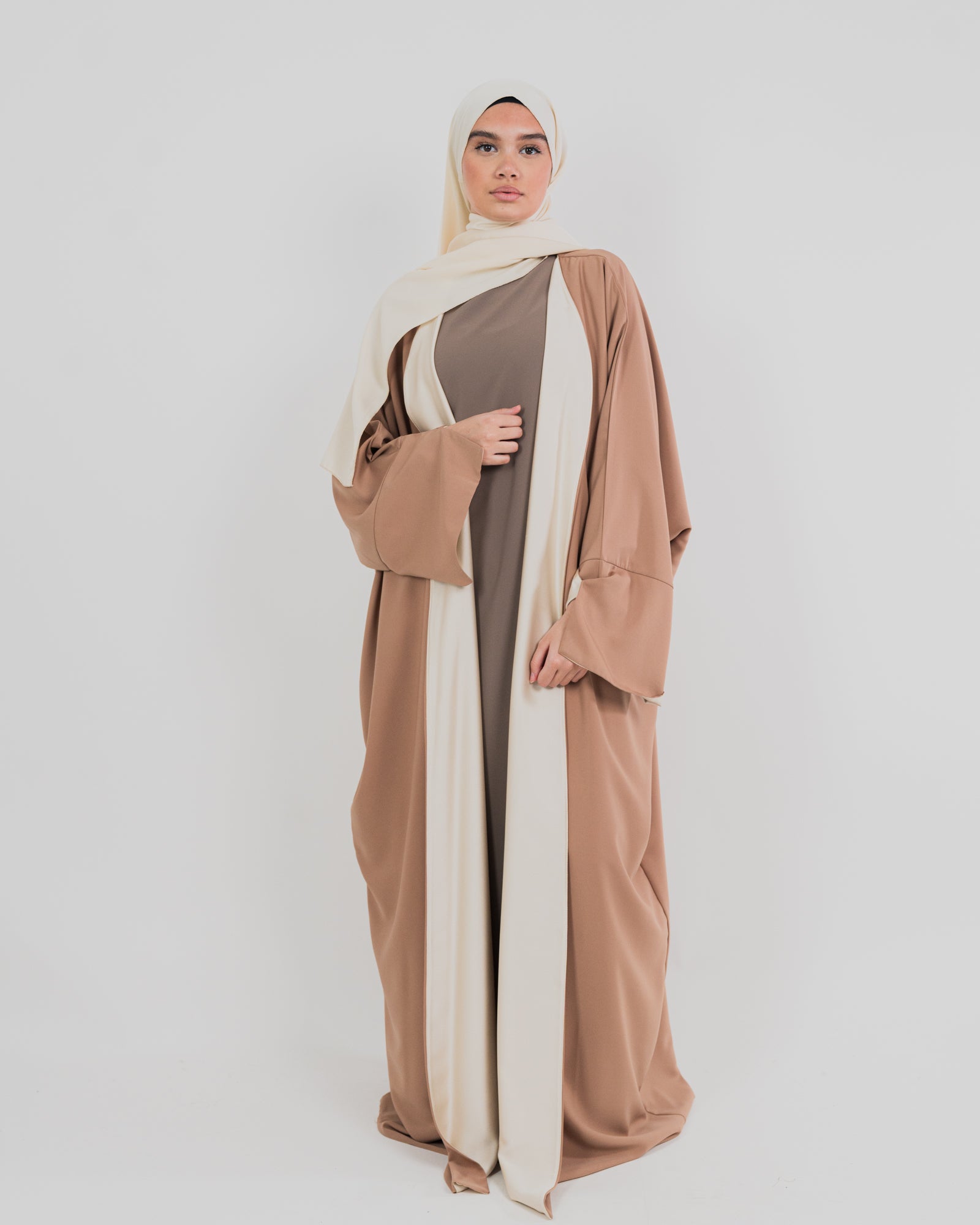 Kimono long réversible avec son voile