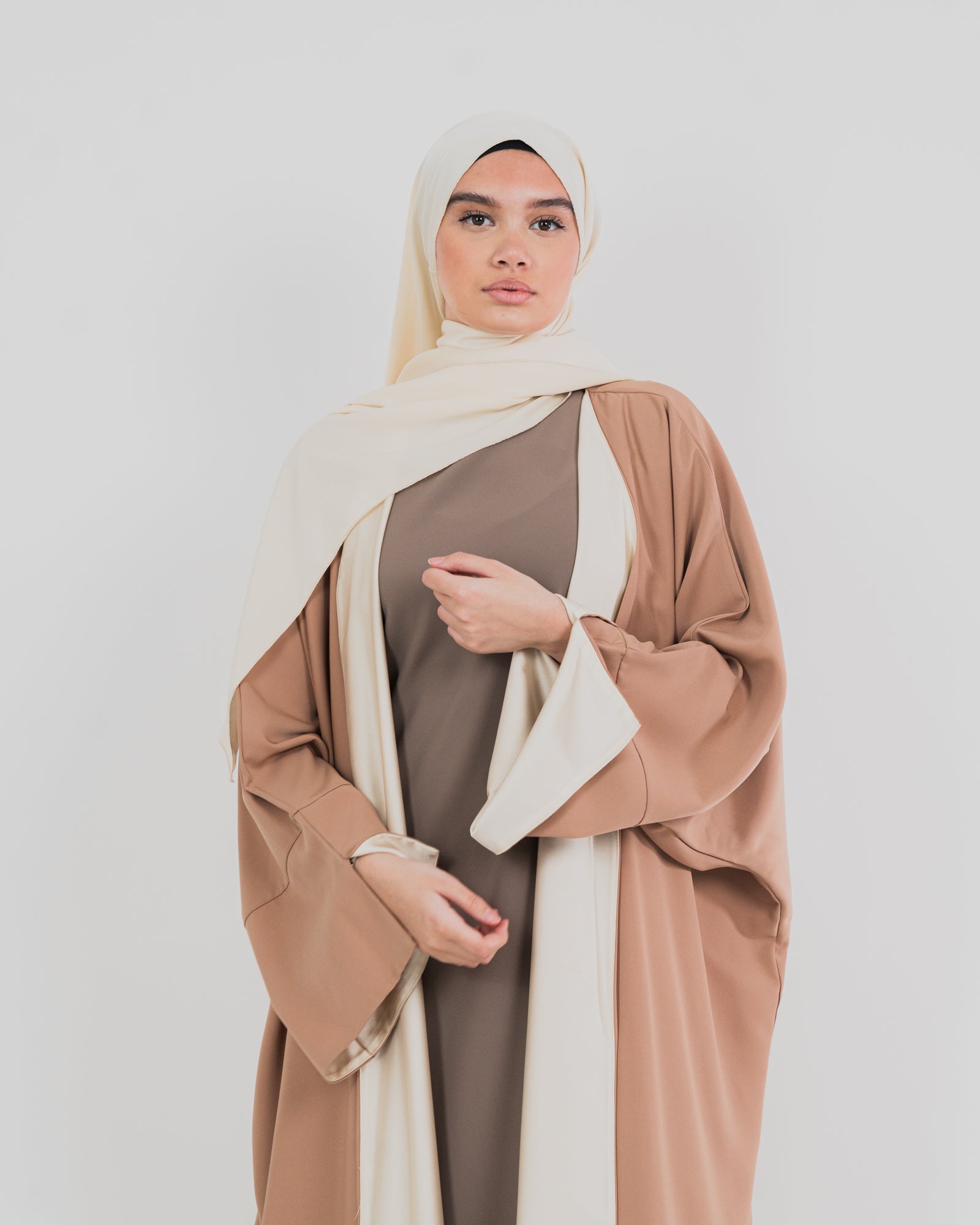 Kimono long réversible avec son voile