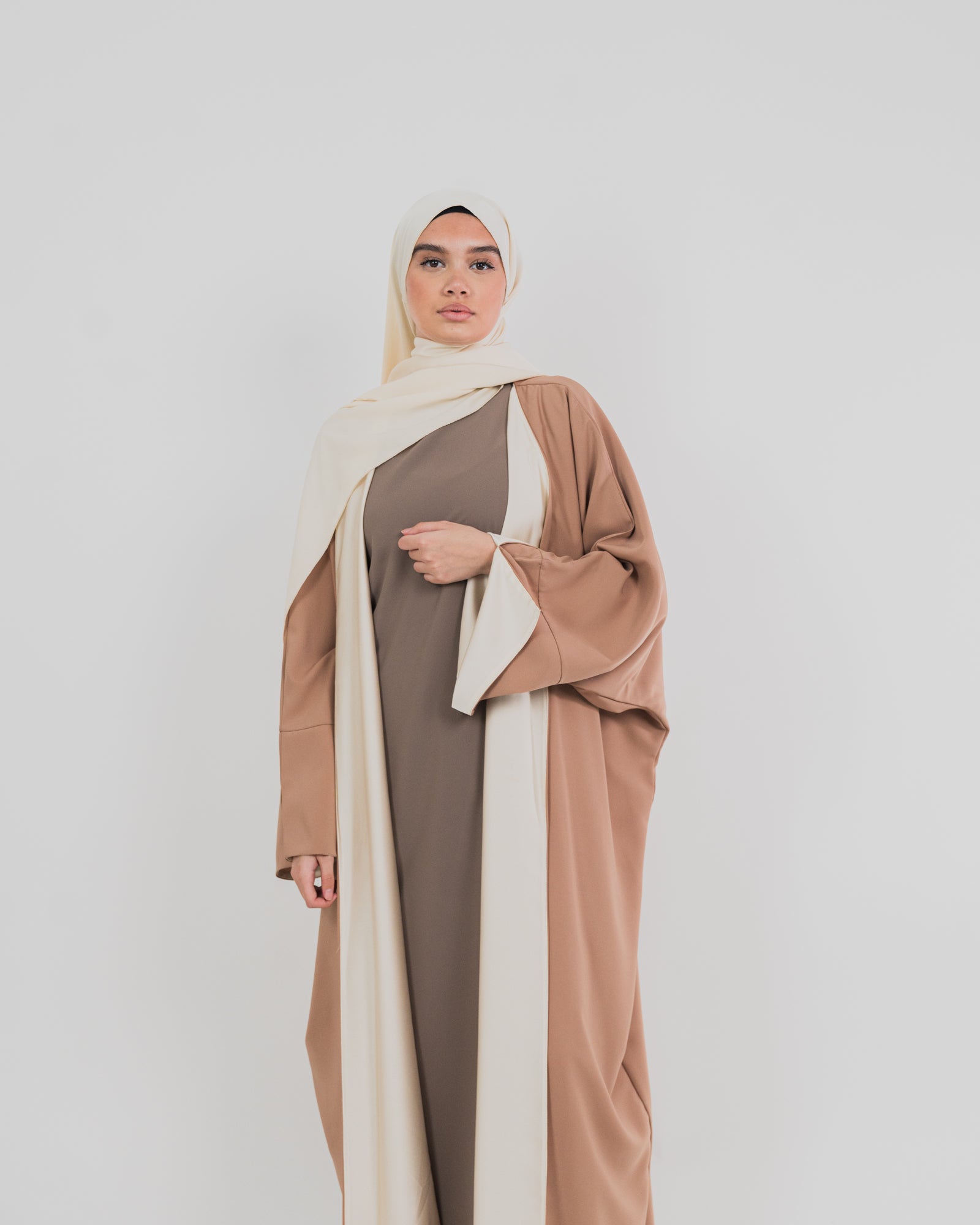 Kimono long réversible avec son voile