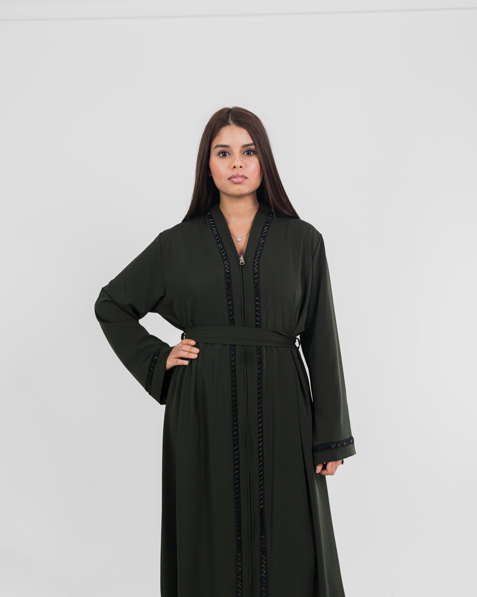 Robe longue Dubai fermeture zip