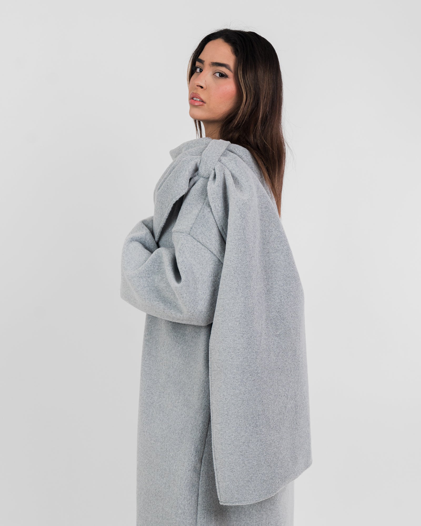 Manteau long avec cape