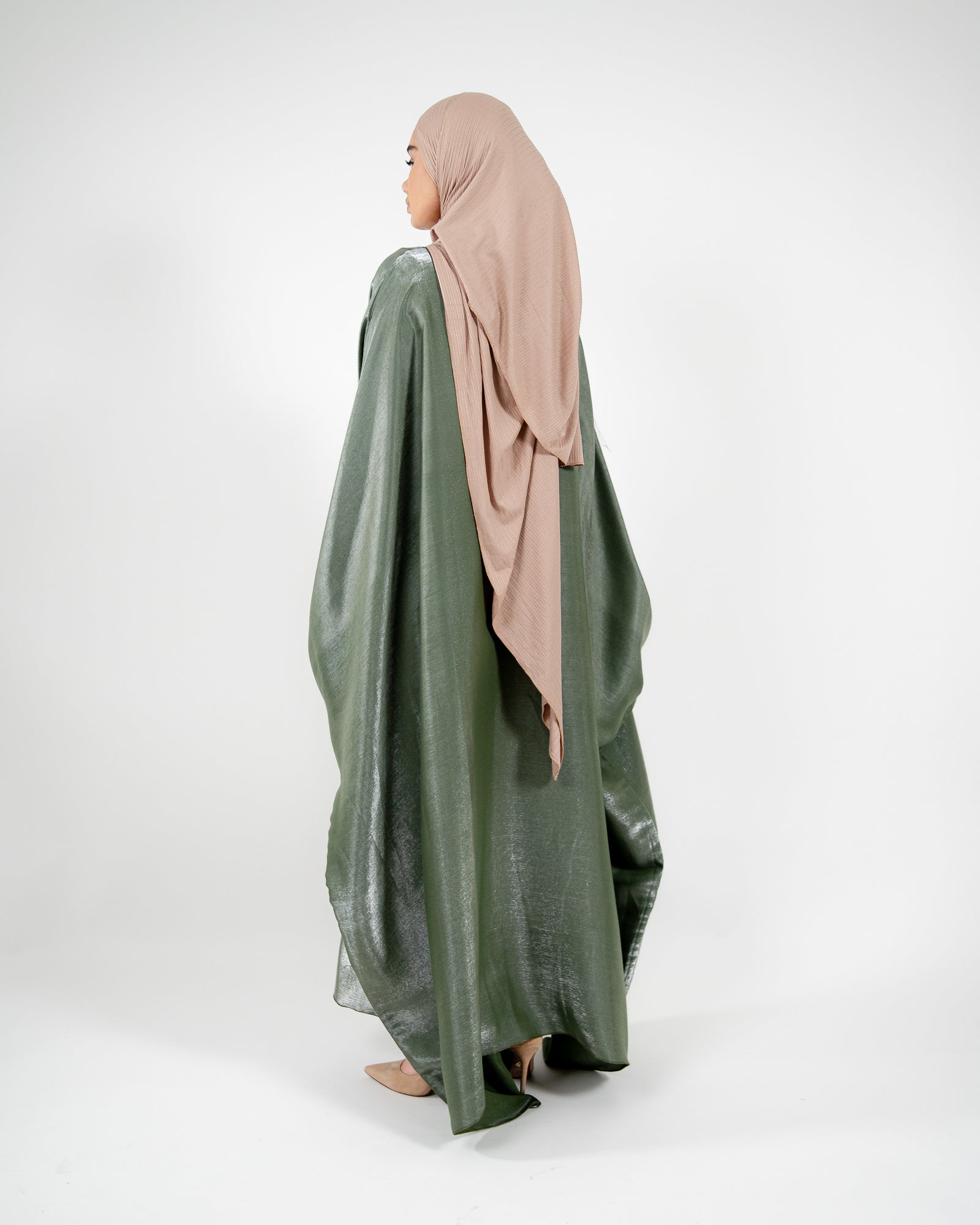 Robe ample irisée ajustable à la taille