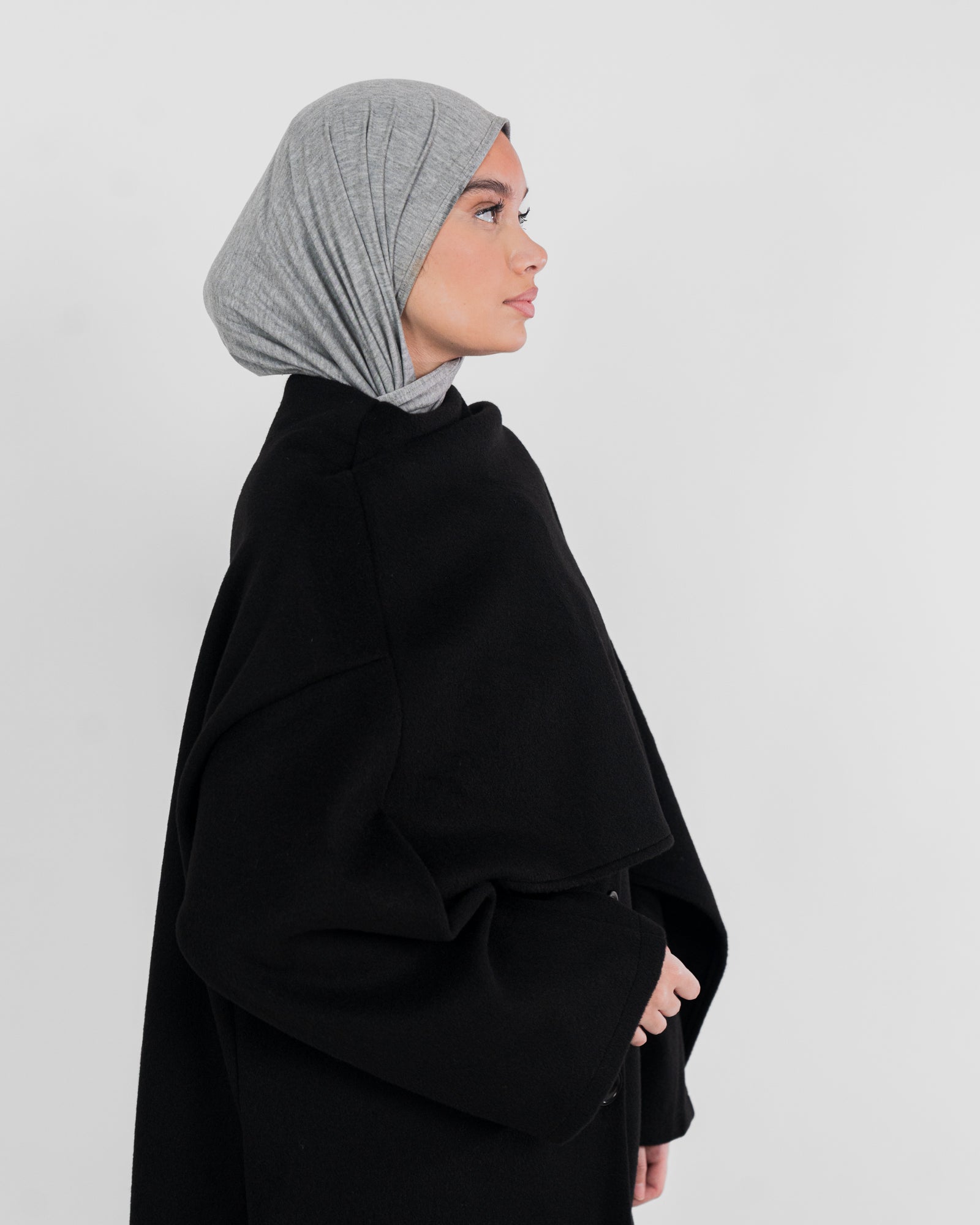 Manteau long avec cape
