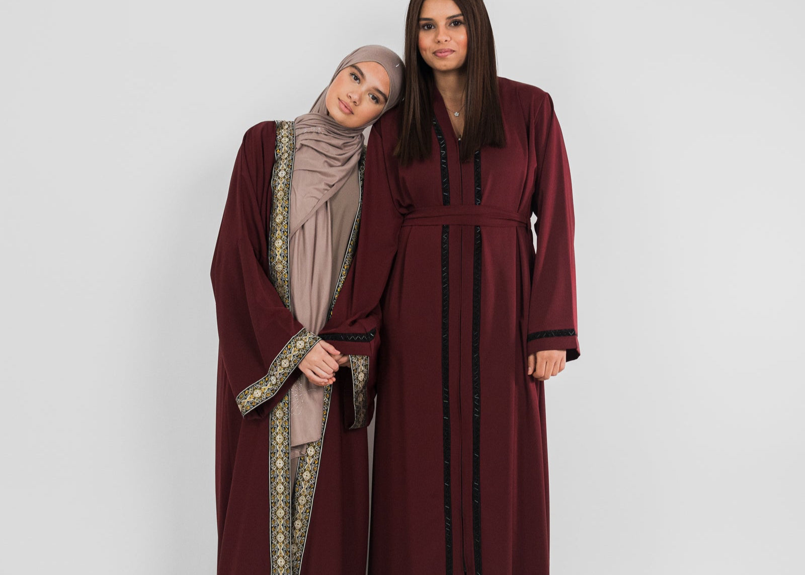 Kimono long luxueux avec ornement