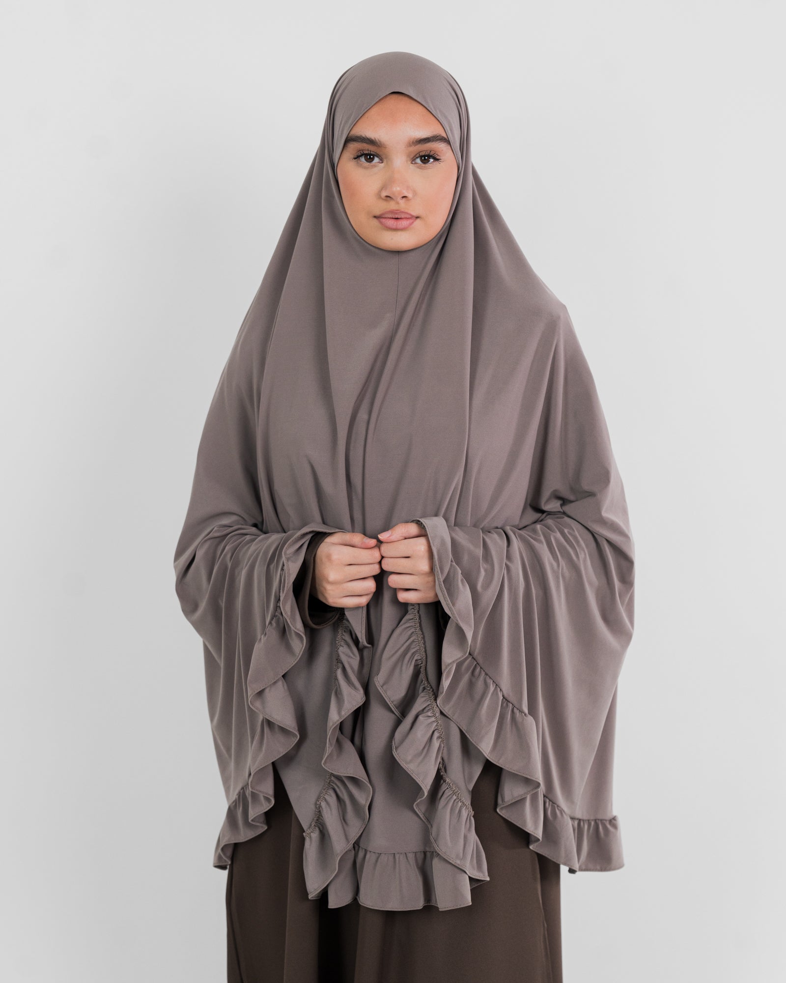 Khimar long et bouclé