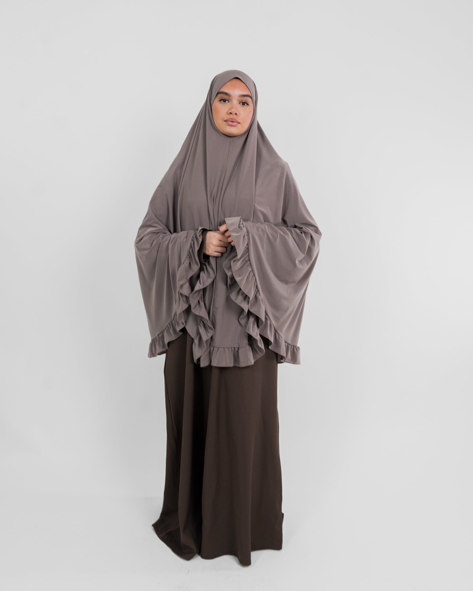 Khimar long et bouclé