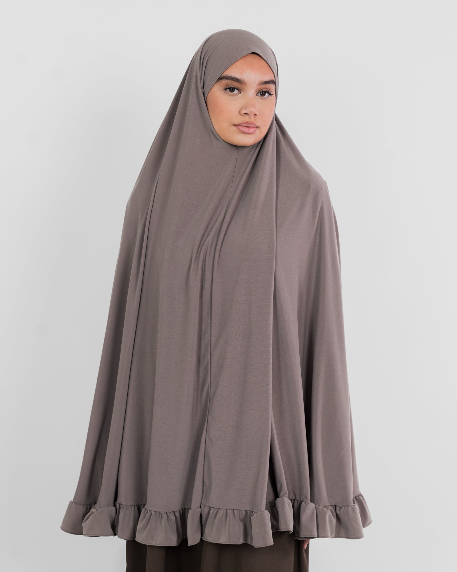 Khimar long et bouclé