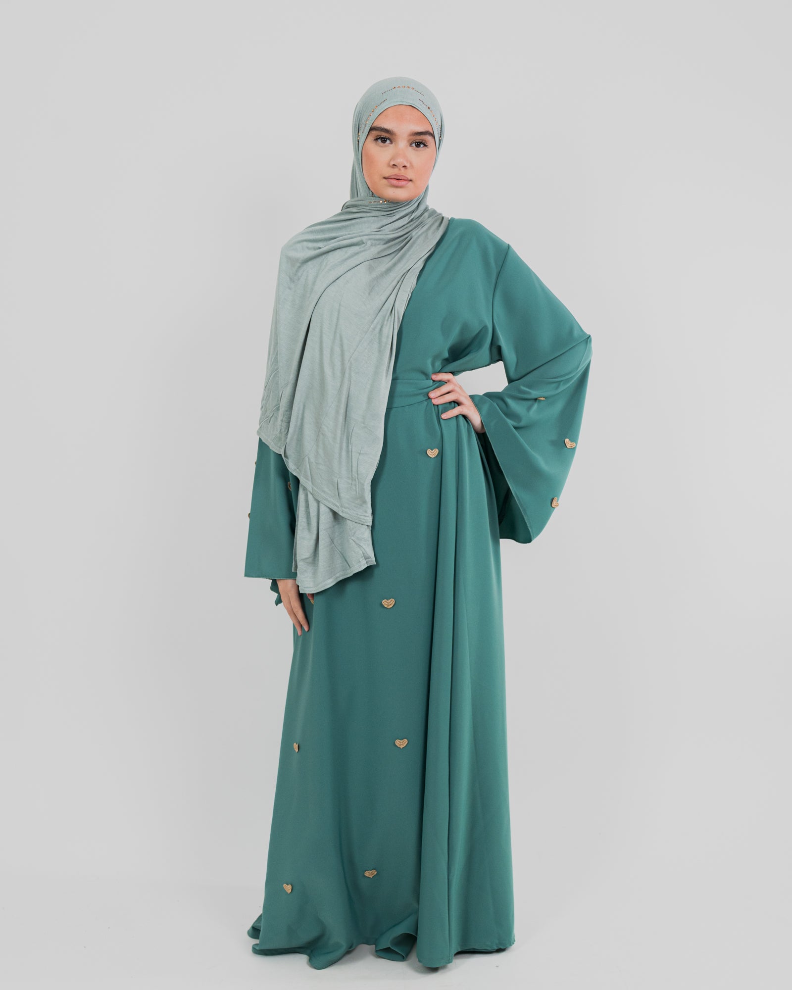 Robe longue à coeur