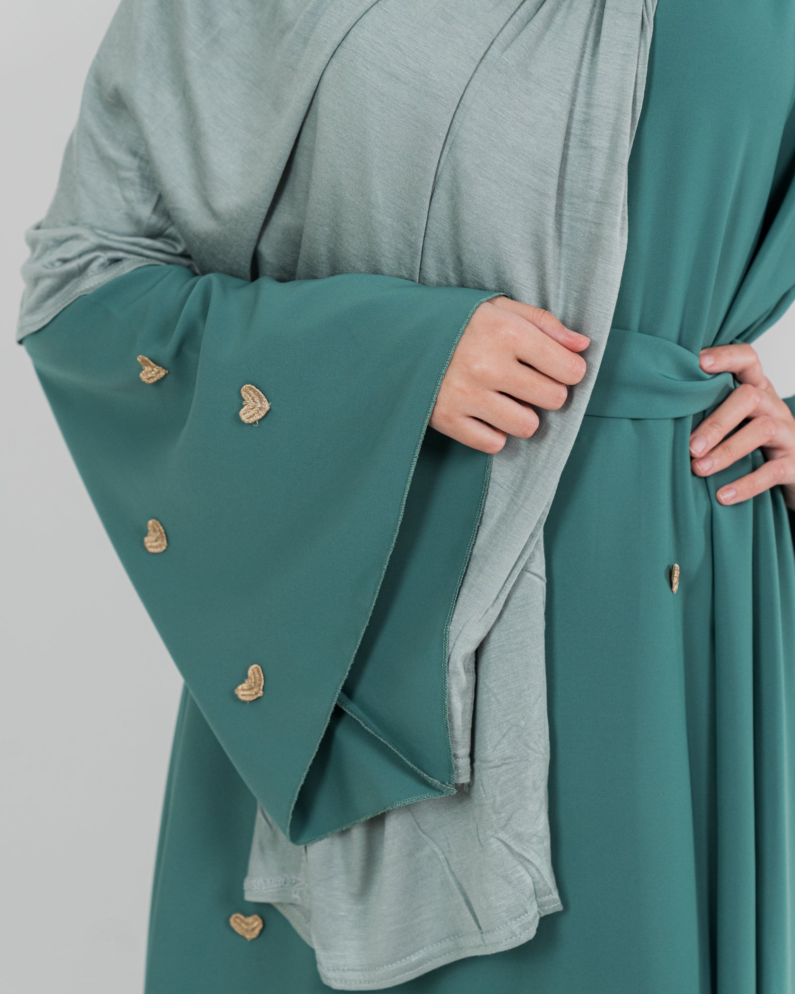 Robe longue à coeur