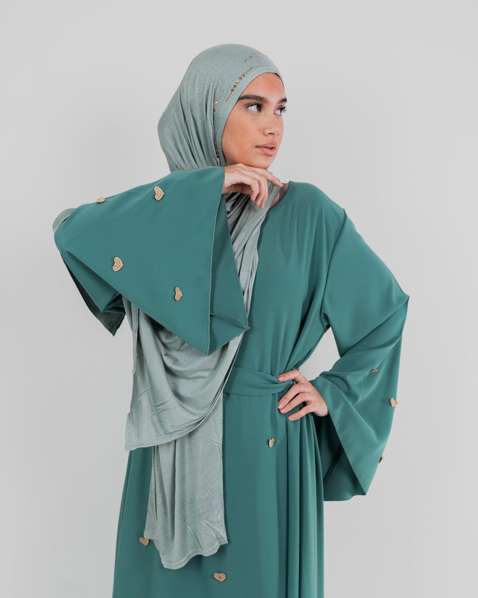 Robe longue à coeur