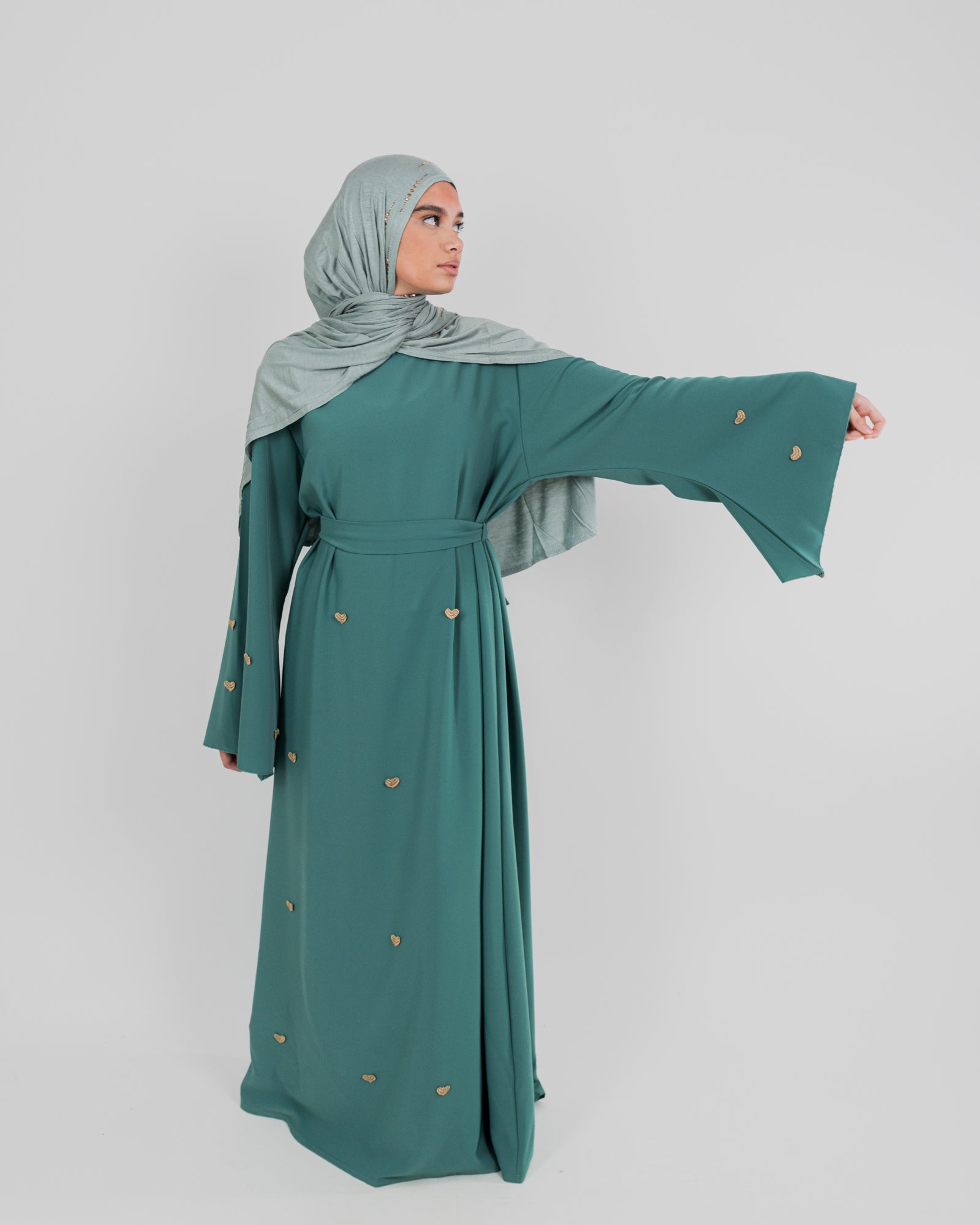 Robe longue à coeur