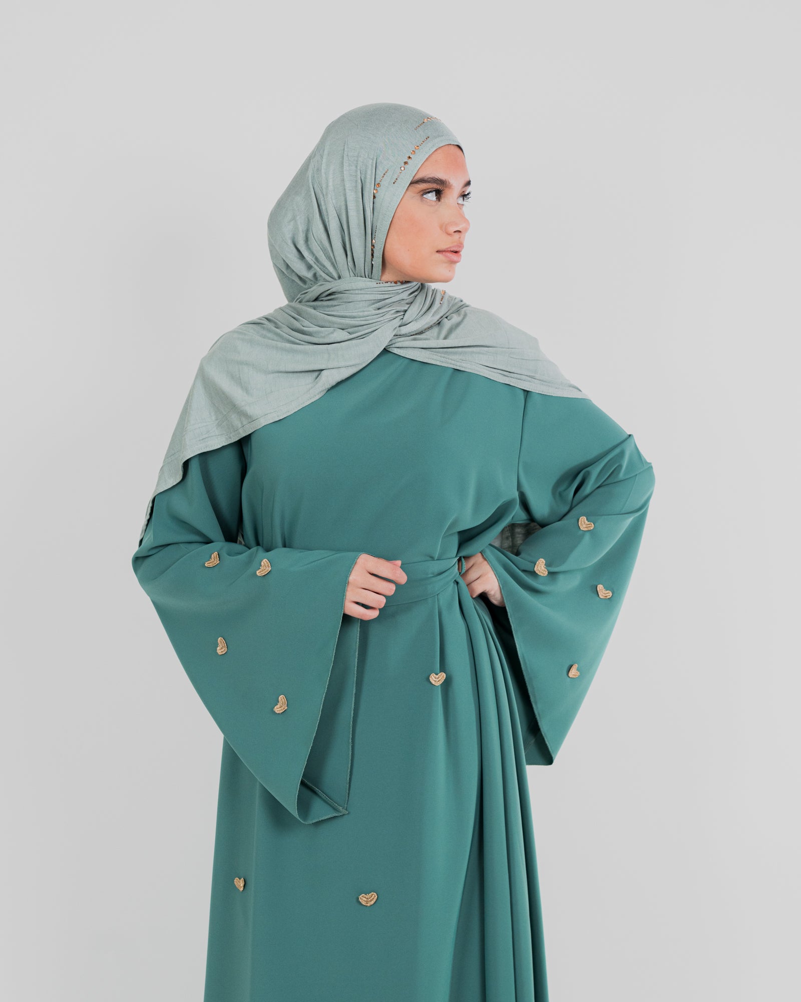 Robe longue à coeur