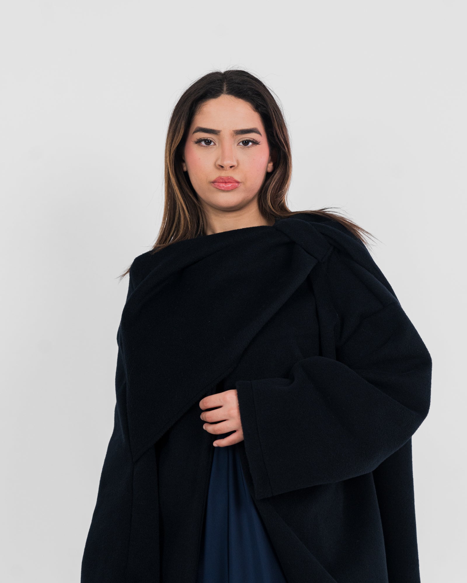 Manteau court avec cape