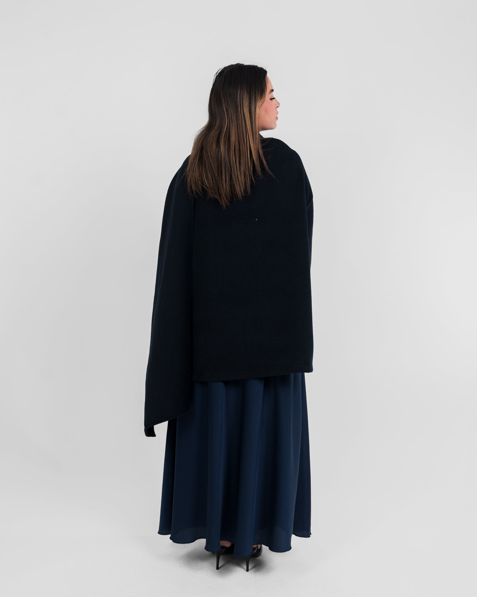 Manteau court avec cape
