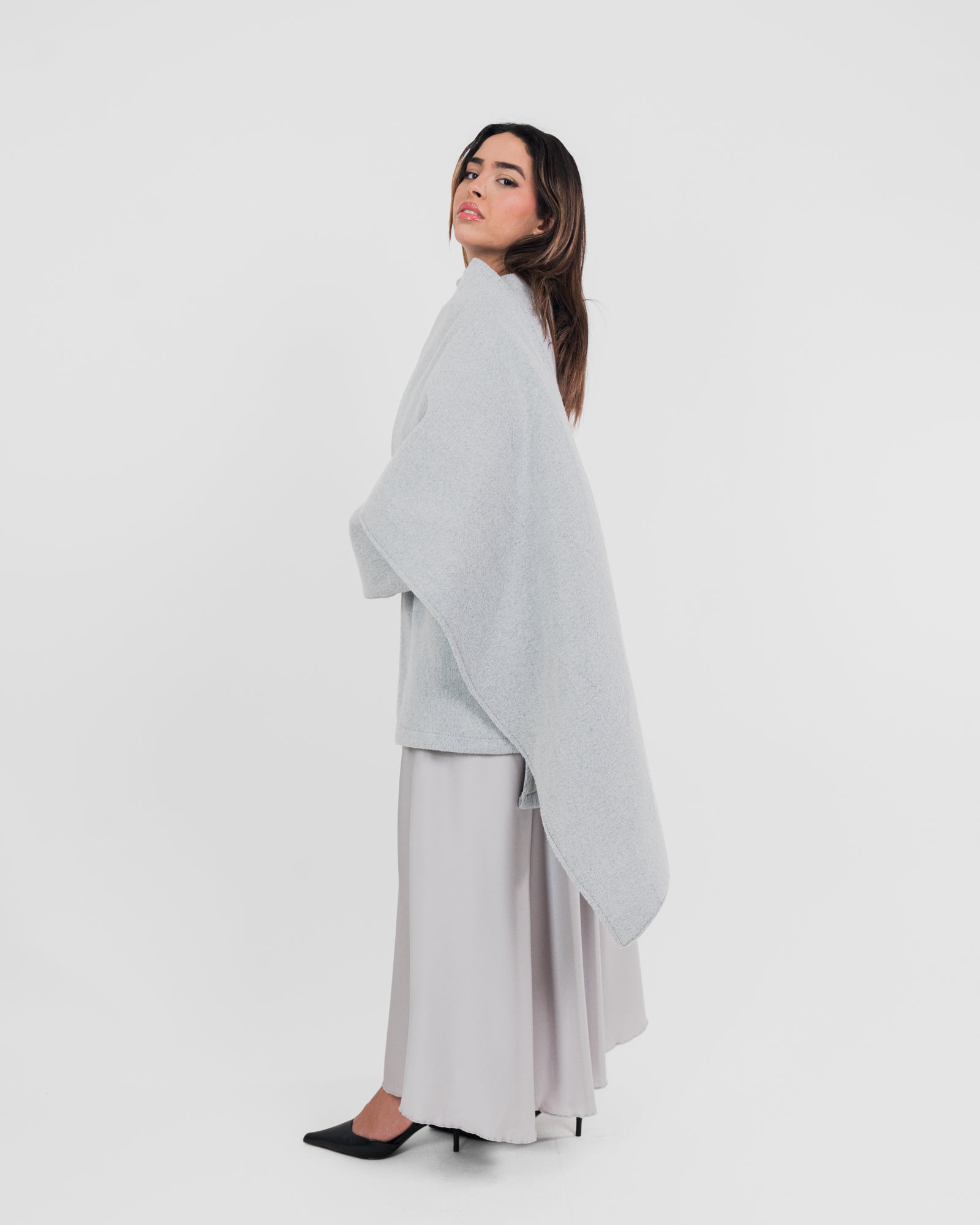 Manteau court avec cape