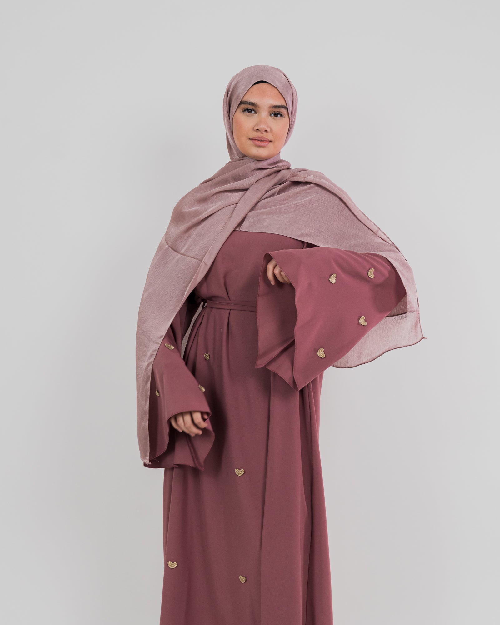 Robe longue à coeur