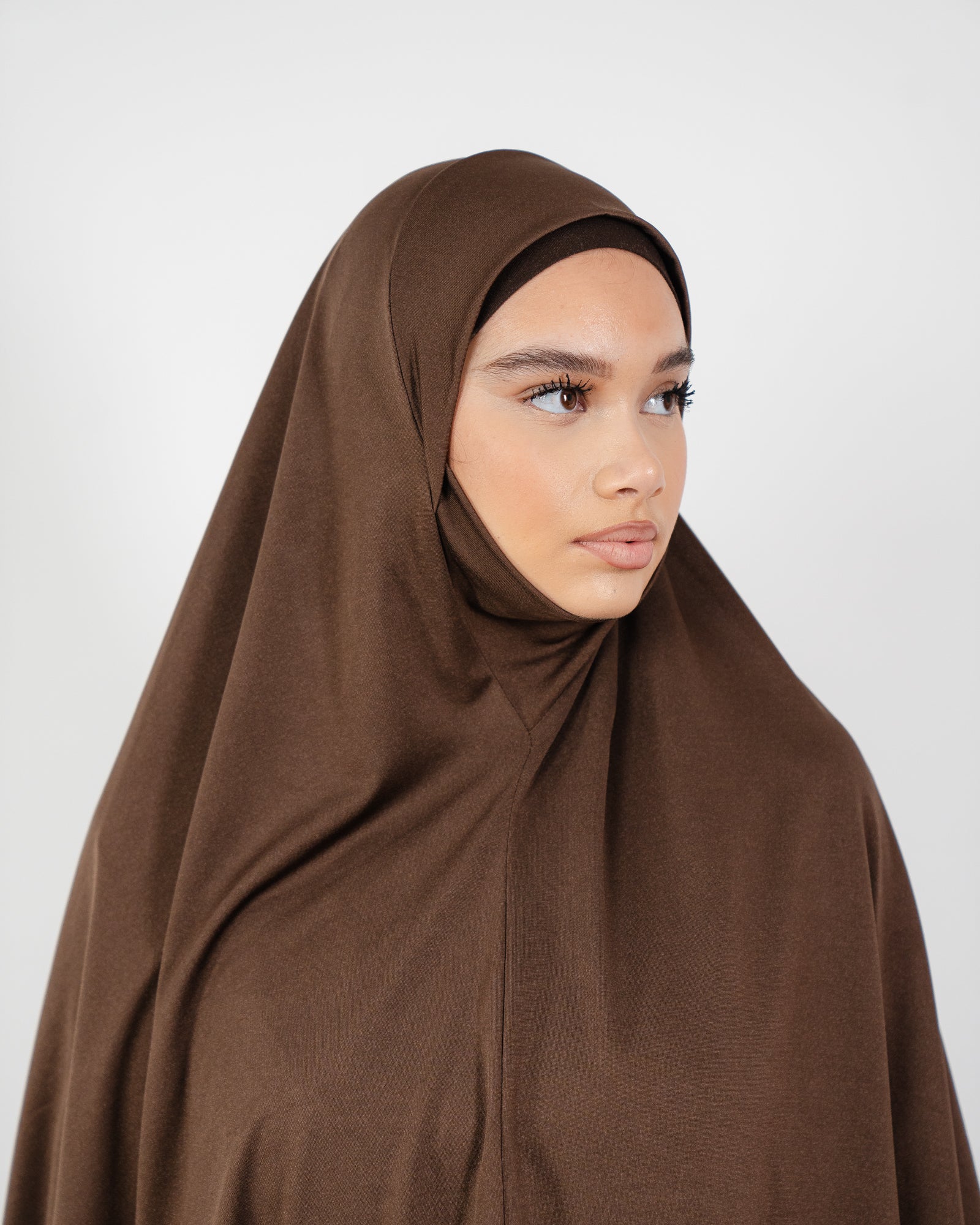 Khimar court et large en jersey