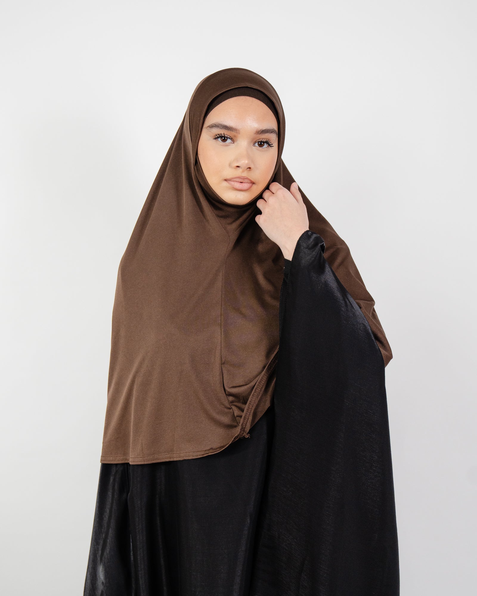 Khimar court et large en jersey