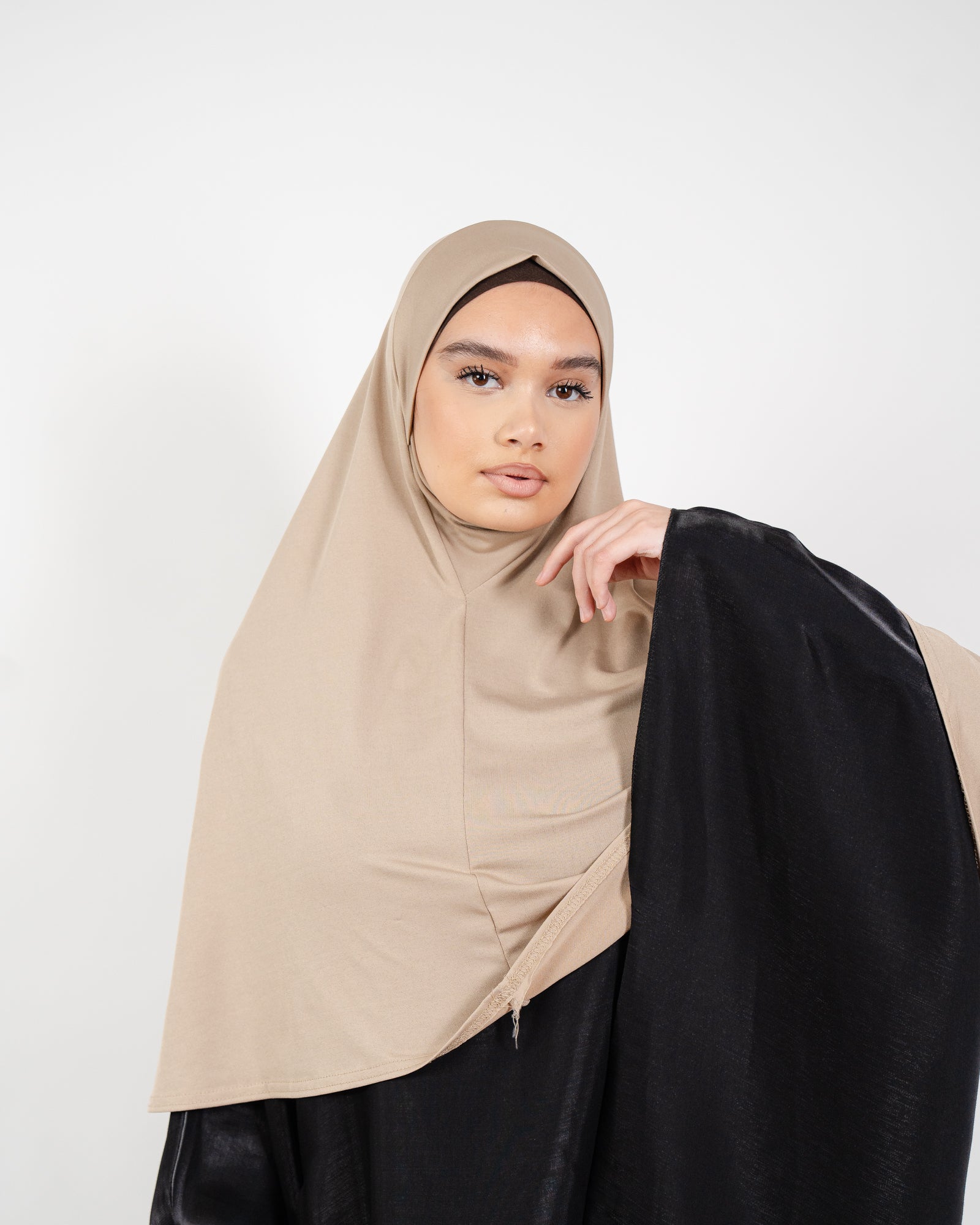 Khimar court et large en jersey