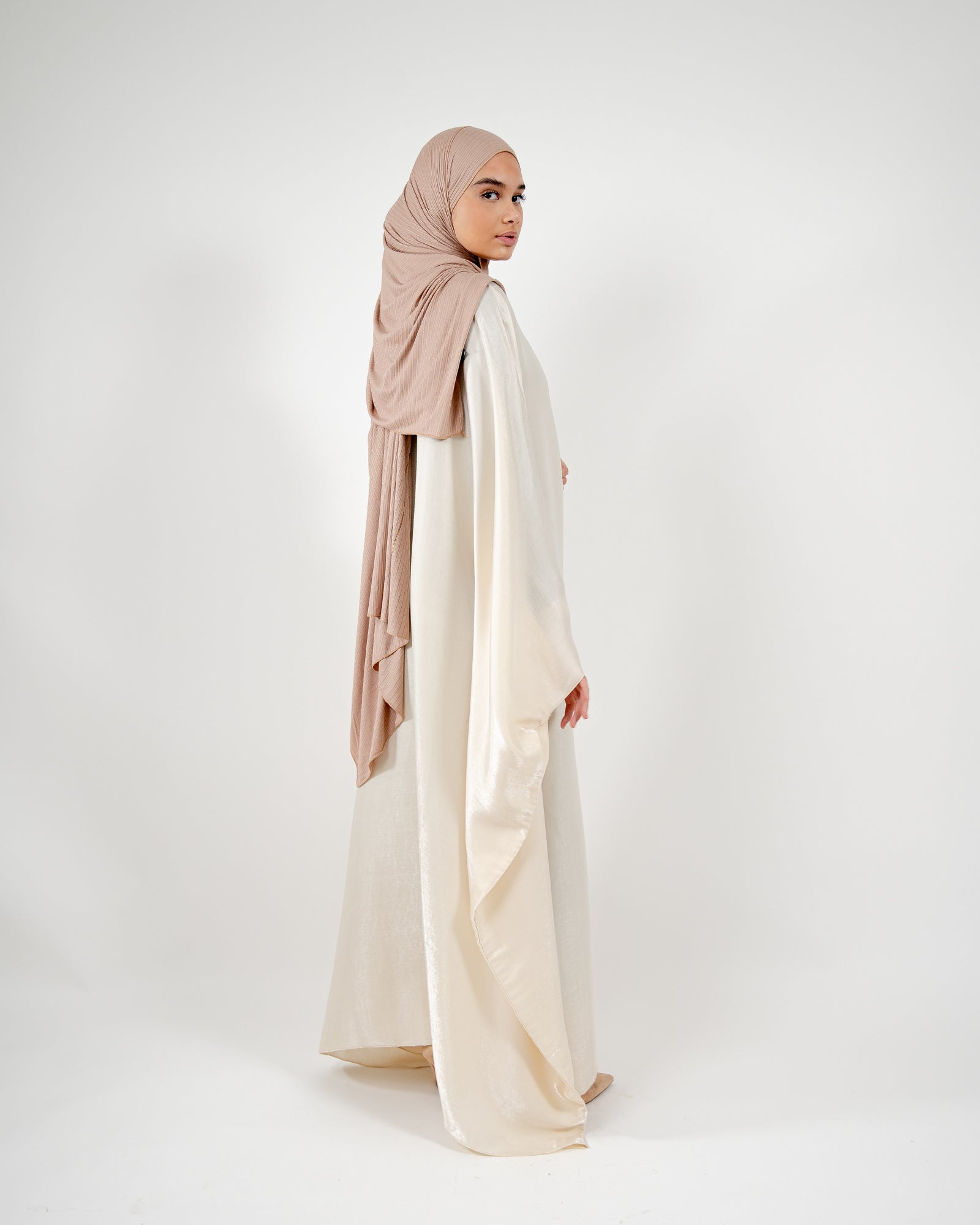 Robe ample irisée ajustable à la taille