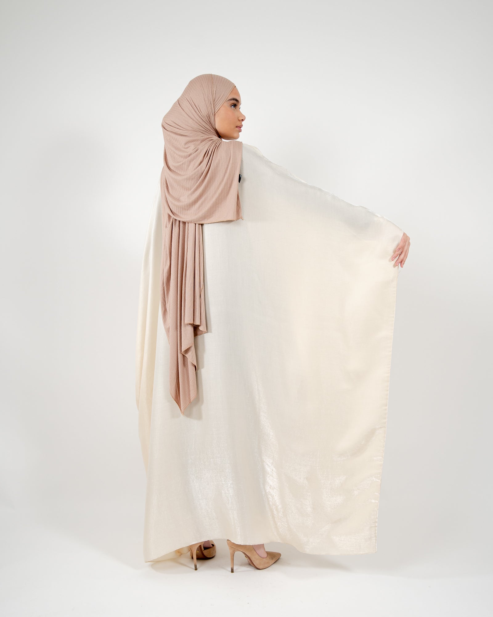 Robe ample irisée ajustable à la taille