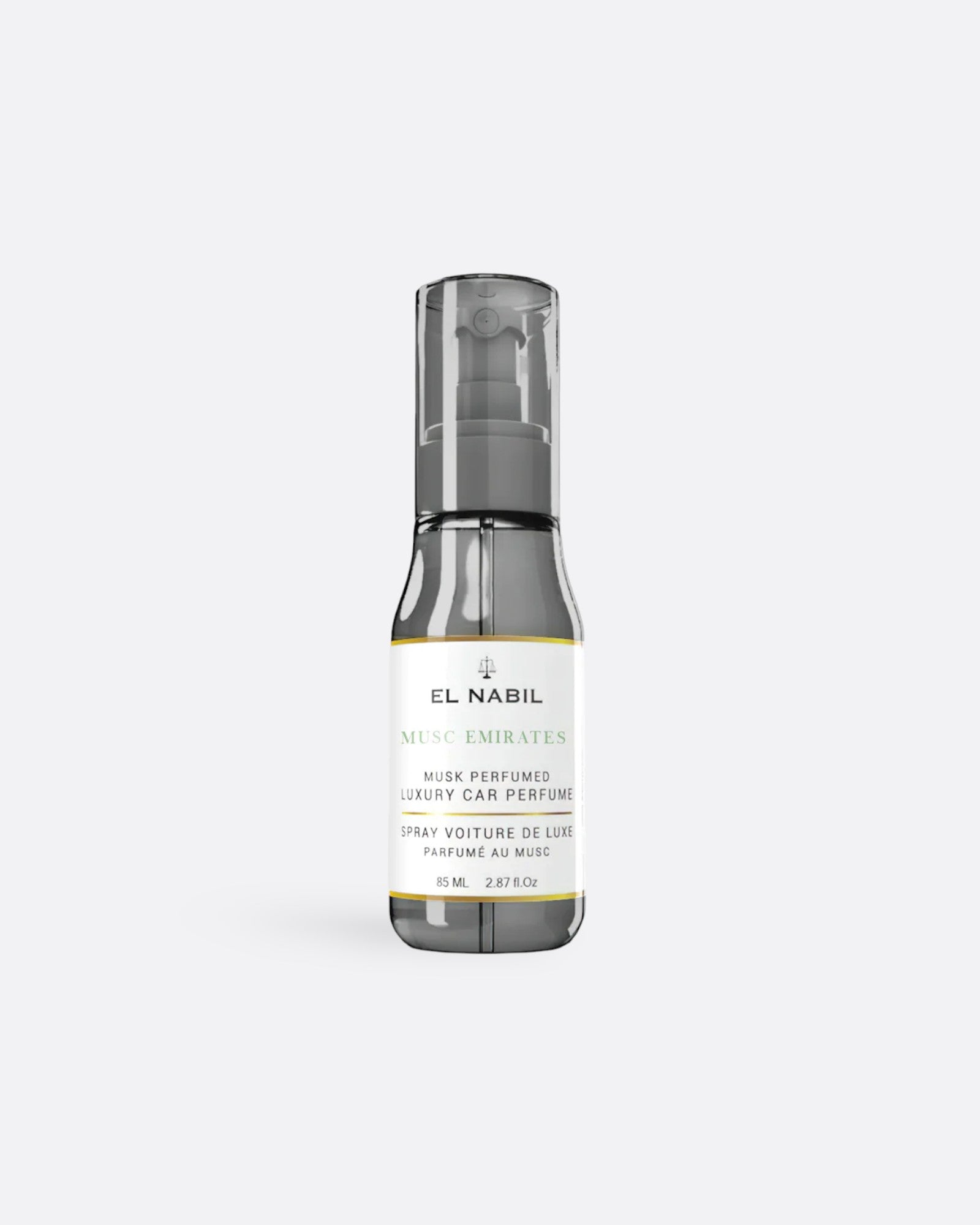 Spray voiture Musc Emirates El Nabil 85 ml parfum oriental de luxe
