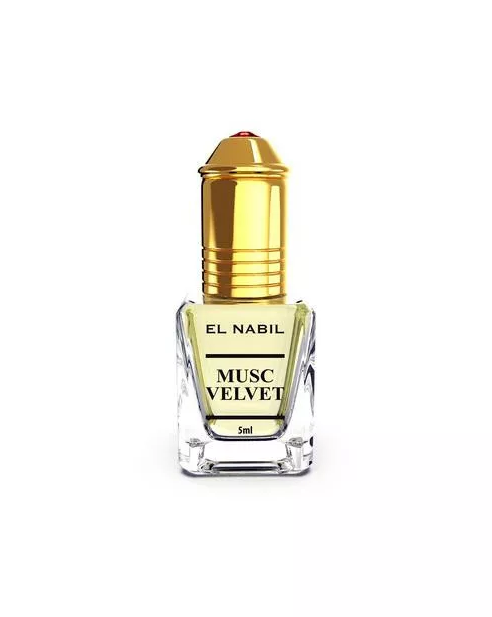 Musc Velvet - Sans alcool - EL NABIL - 5 ml – parfum concentré aux notes boisées ou florales