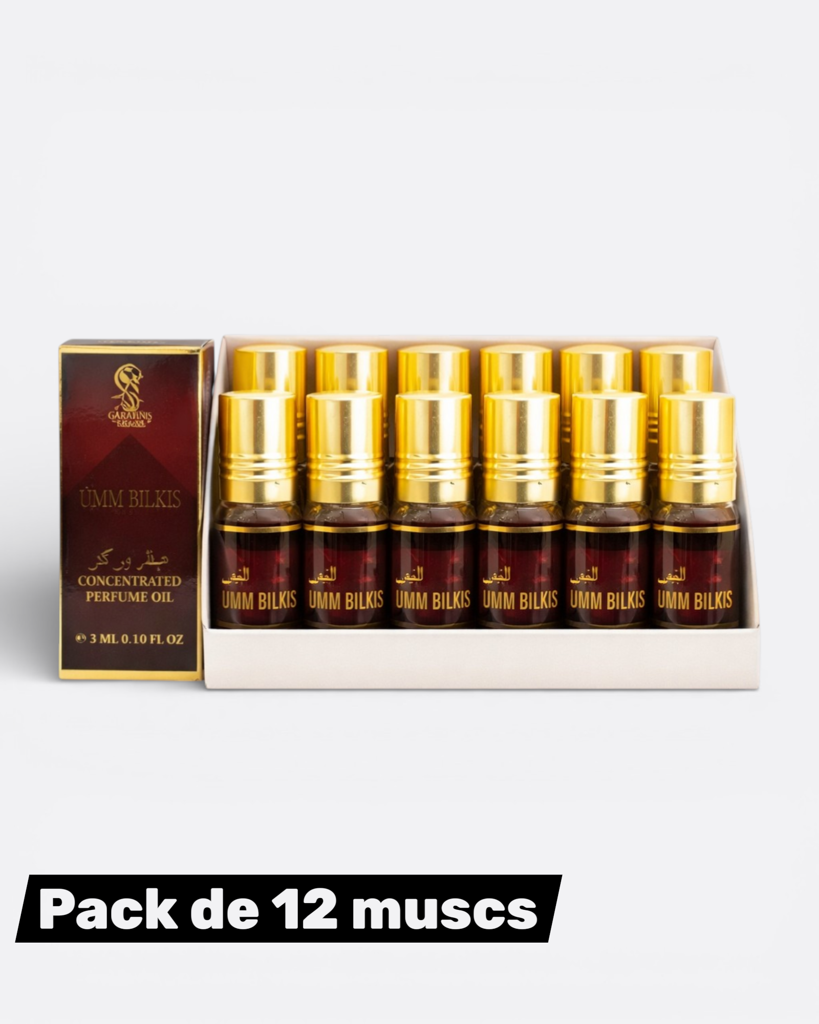 Pack de 12 musc Umm Bilkis - Sarah Créations 3 ml