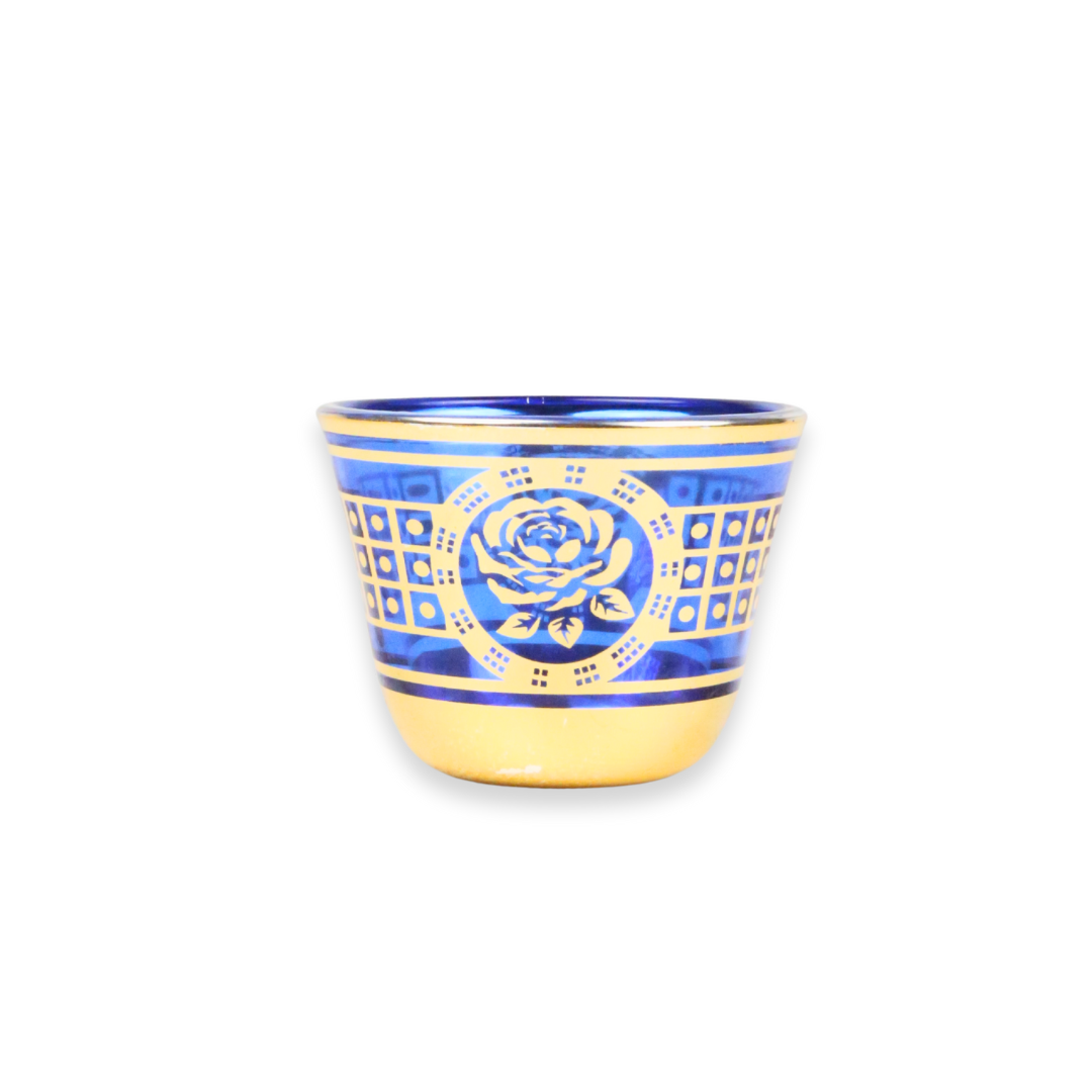 Service à thé ou café coloré et floral