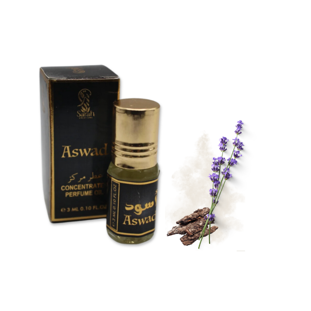 Musc 3 ML Aswad- Sarah Créations – essence précieuse dans un flacon raffiné