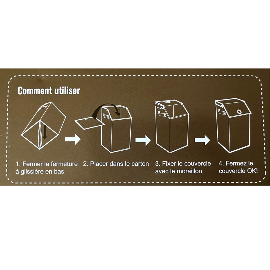 Boîte de rangement pliable