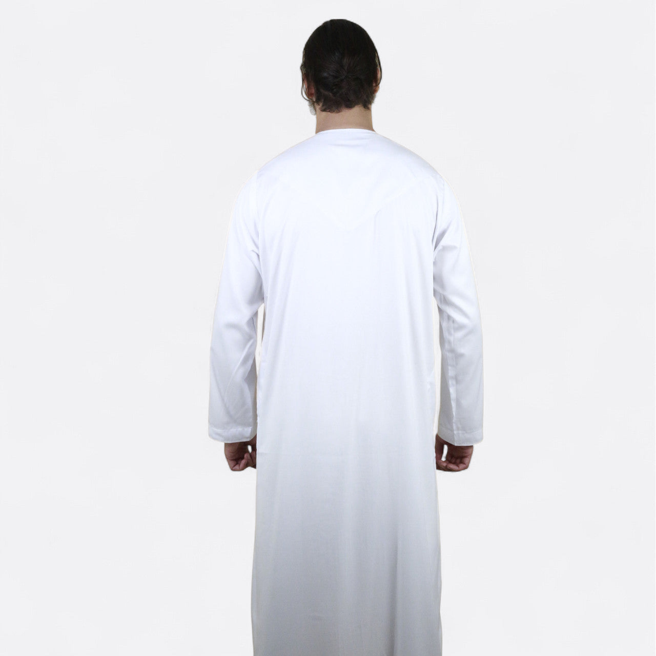 Qamis Ikaf blanc tresse