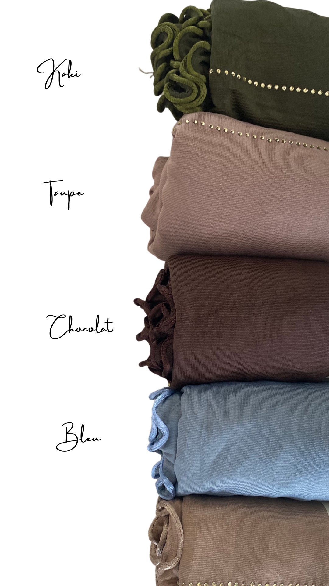 Hijab jersey strass bouclé