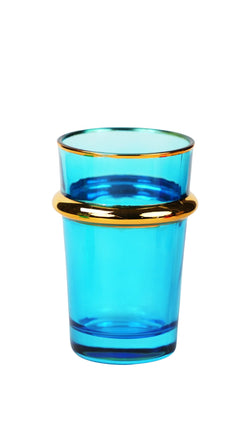 Lot de 6 verres à thé colorés