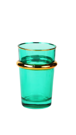 Lot de 6 verres à thé colorés